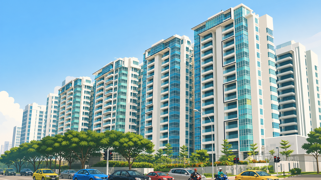 Kovan Residences condominium exterior from the street