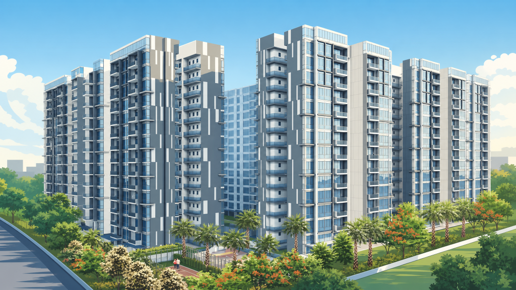 La Fiesta condominium exterior and towers