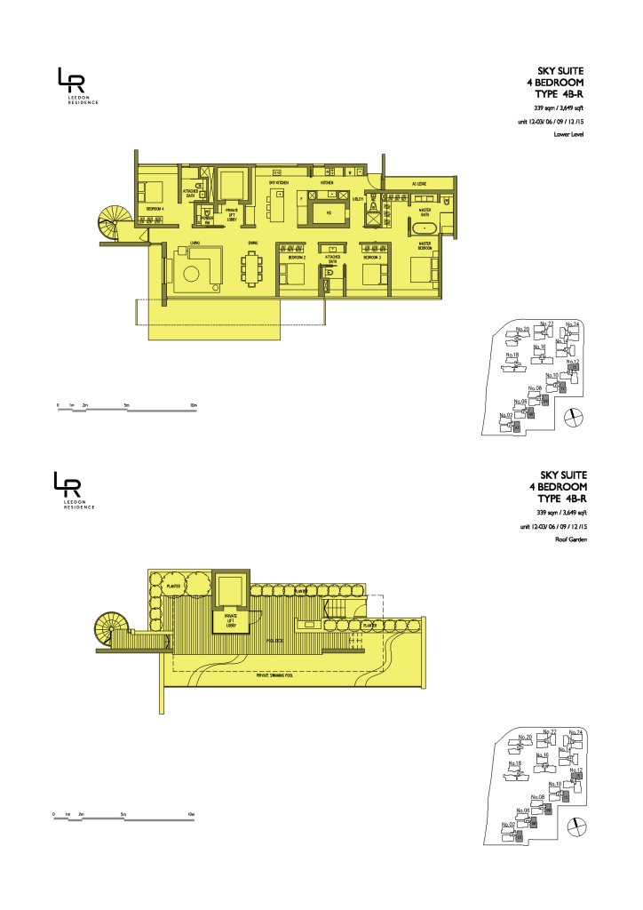 Leedon Residence floor plan 3,649 sqft Type 4B