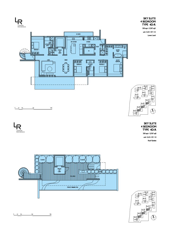 Leedon Residence floor plan 3,767 sqft Type 4D
