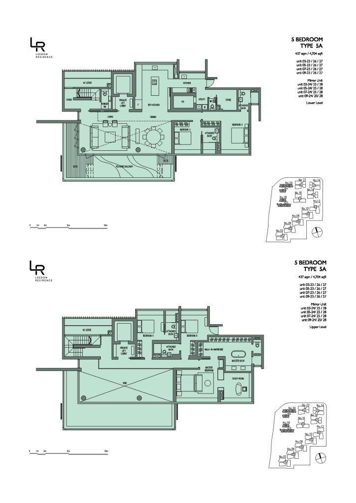 Leedon Residence floor plan 4,704 sqft Type 5A