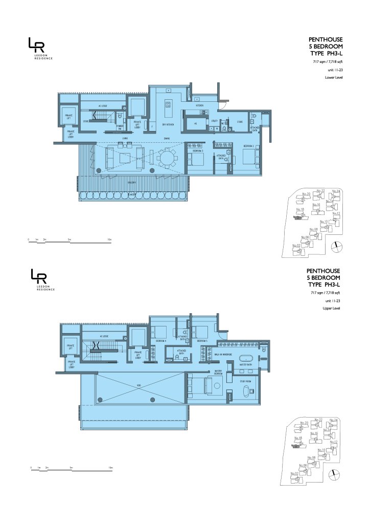 Leedon Residence floor plan 7,718 sqft Type PH3