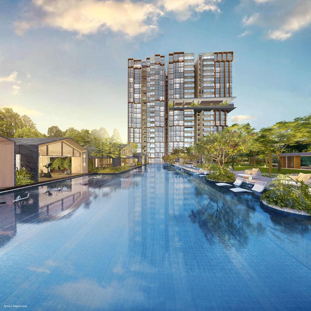 Liv @ MB lap pool towards the towers