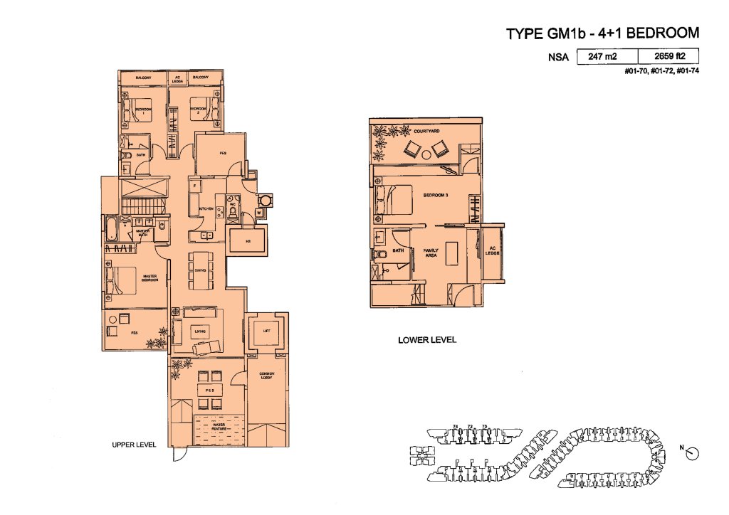 Meadows @ Peirce floor plan 2,659 sqft Type Type GM1b