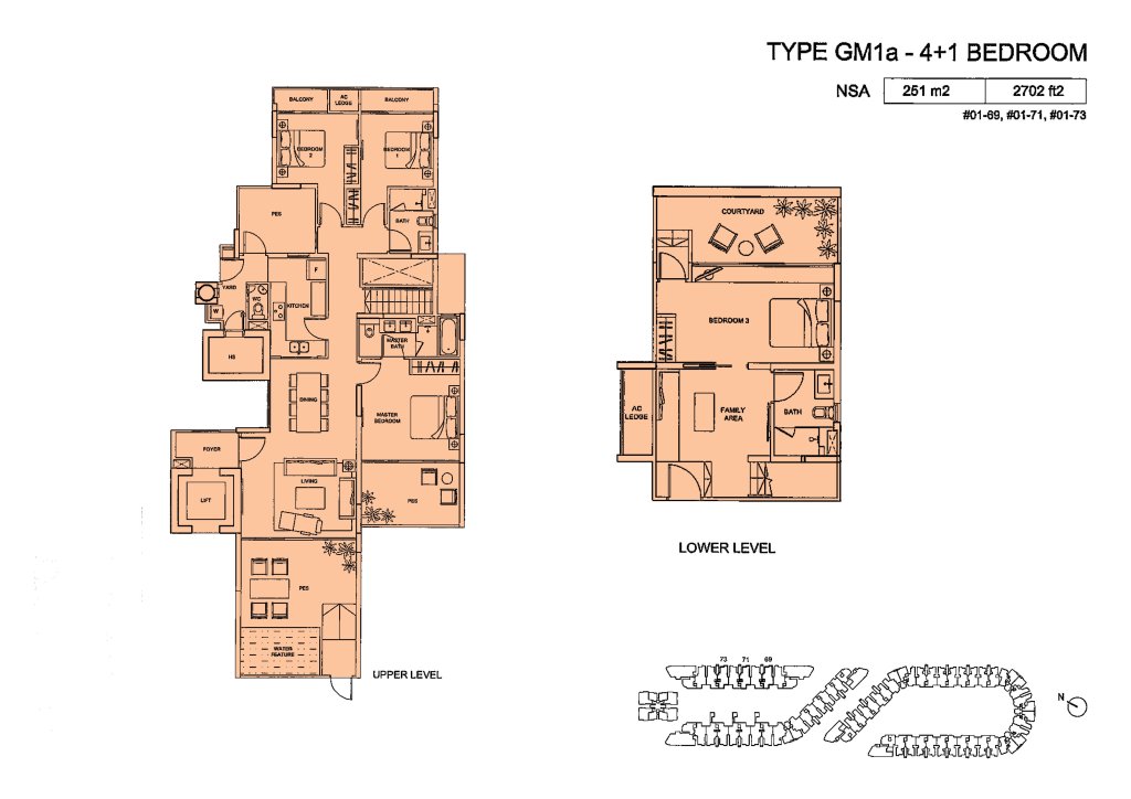 Meadows @ Peirce floor plan 2,702 sqft Type Type GM1a