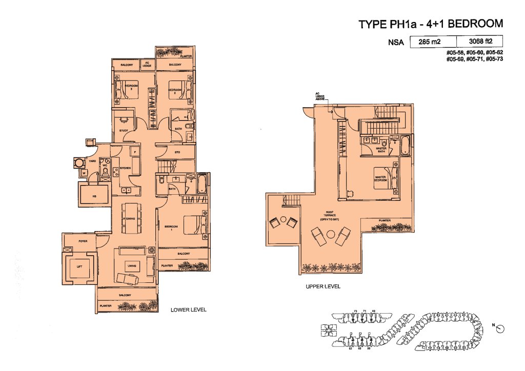 Meadows @ Peirce floor plan 3,068 sqft Type Type PH1a
