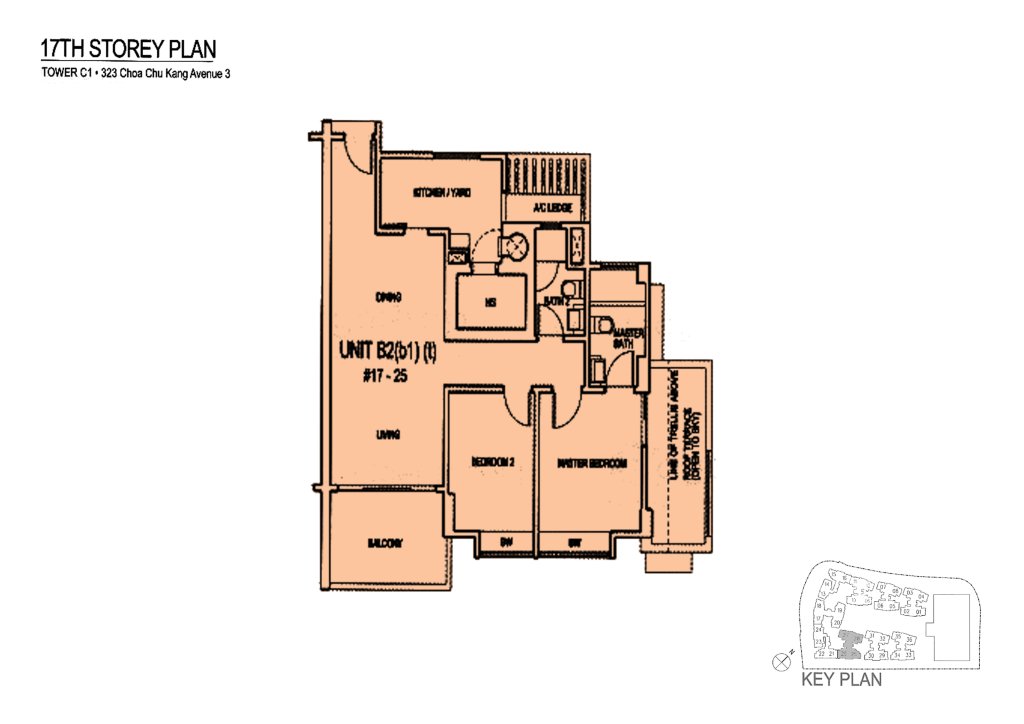 Mi Casa floor plan 1,087 sqft Type B2(b1)(t)