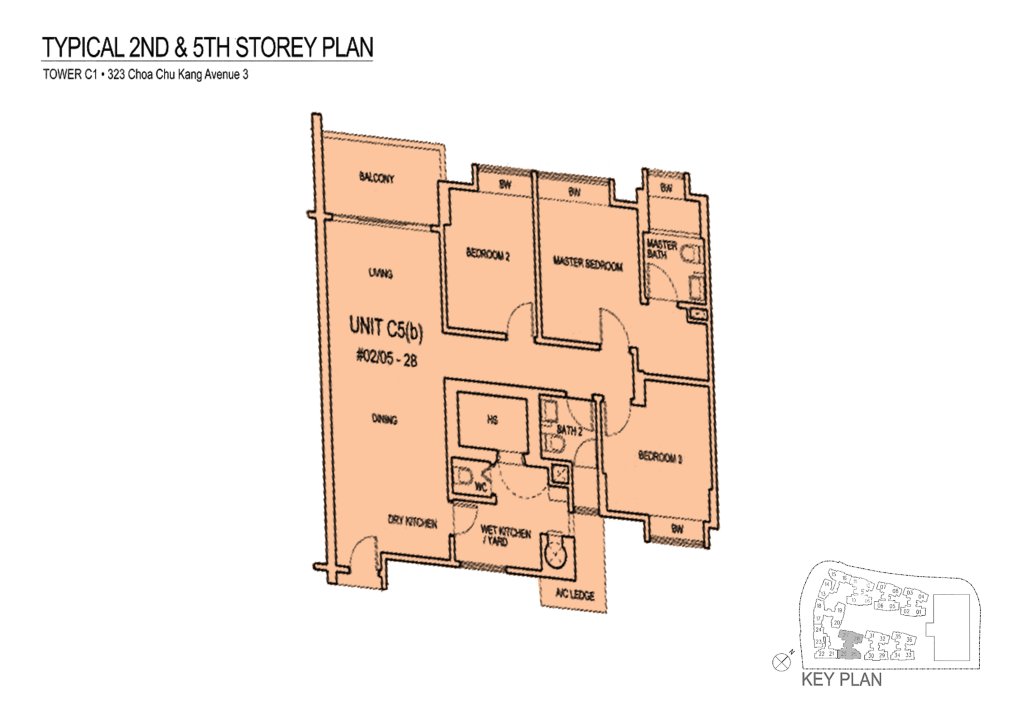 Mi Casa floor plan 1,249 sqft Type C5(b)
