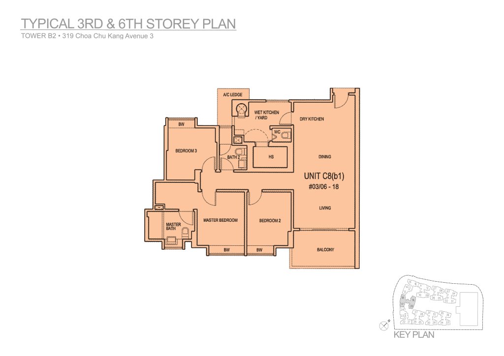 Mi Casa floor plan 1,302 sqft Type C8(b1)