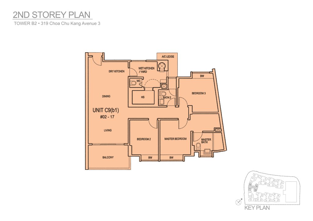 Mi Casa floor plan 1,324 sqft Type C9(b1)