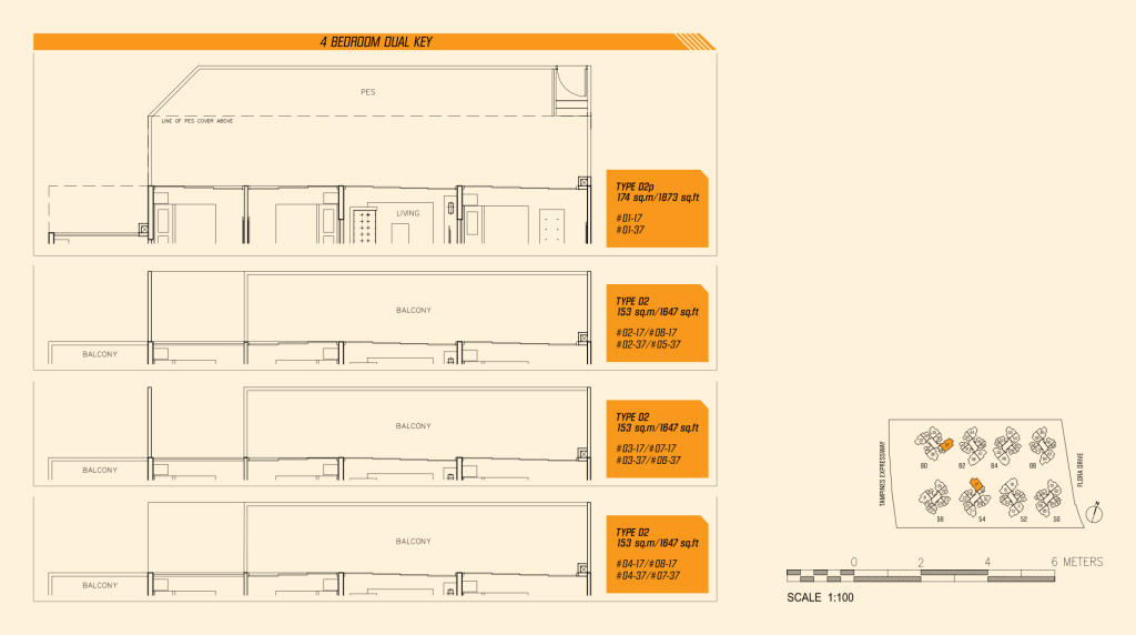 Parc Olympia floor plan 1,873 sqft Type D2p