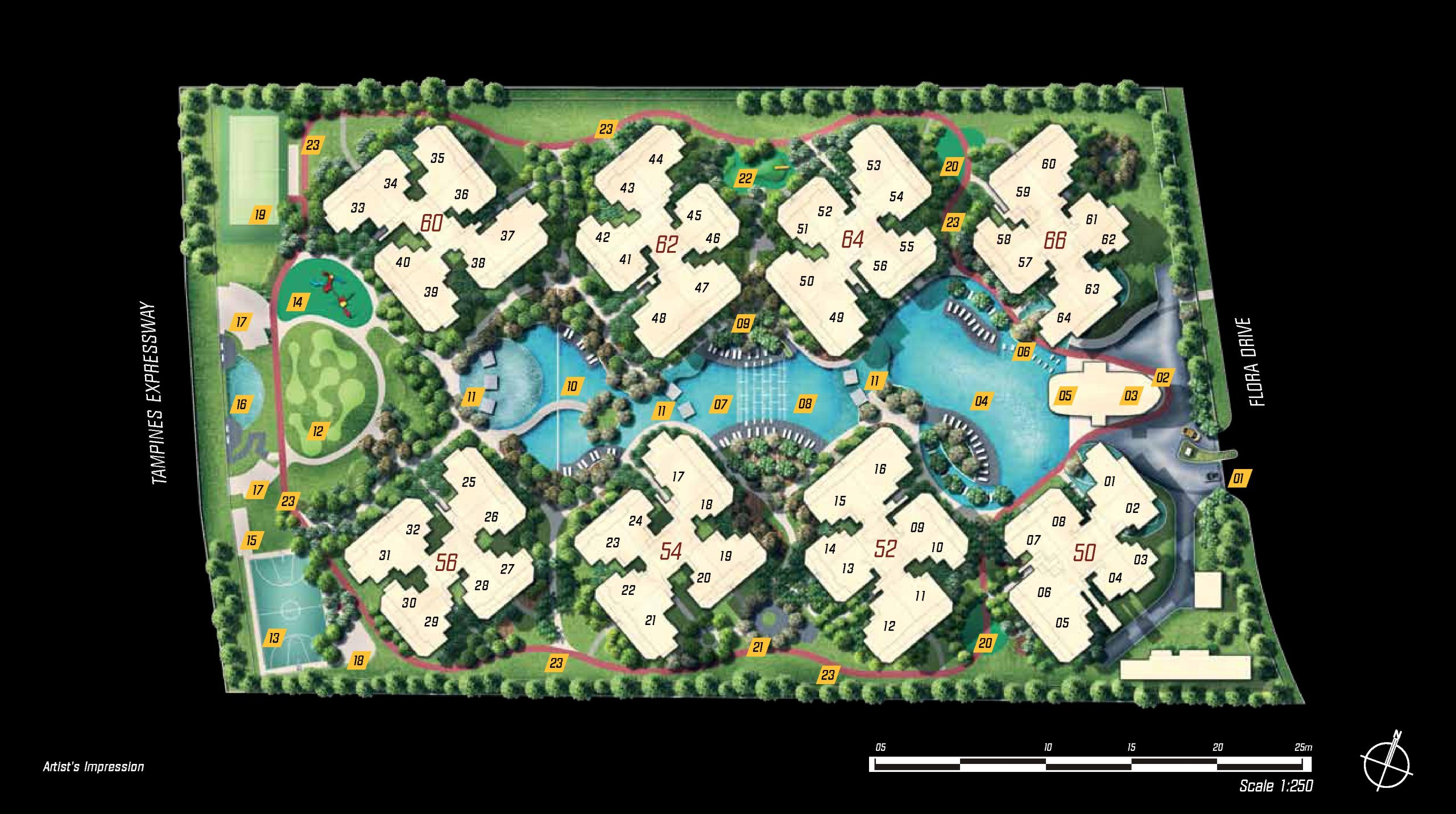 Parc Olympia site plan