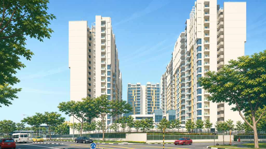 Parc Vera condominium exterior from the road