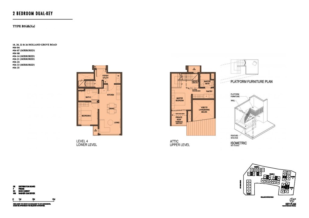 Parksuites floor plan 1,173 sqft Type B5(dk)(a)
