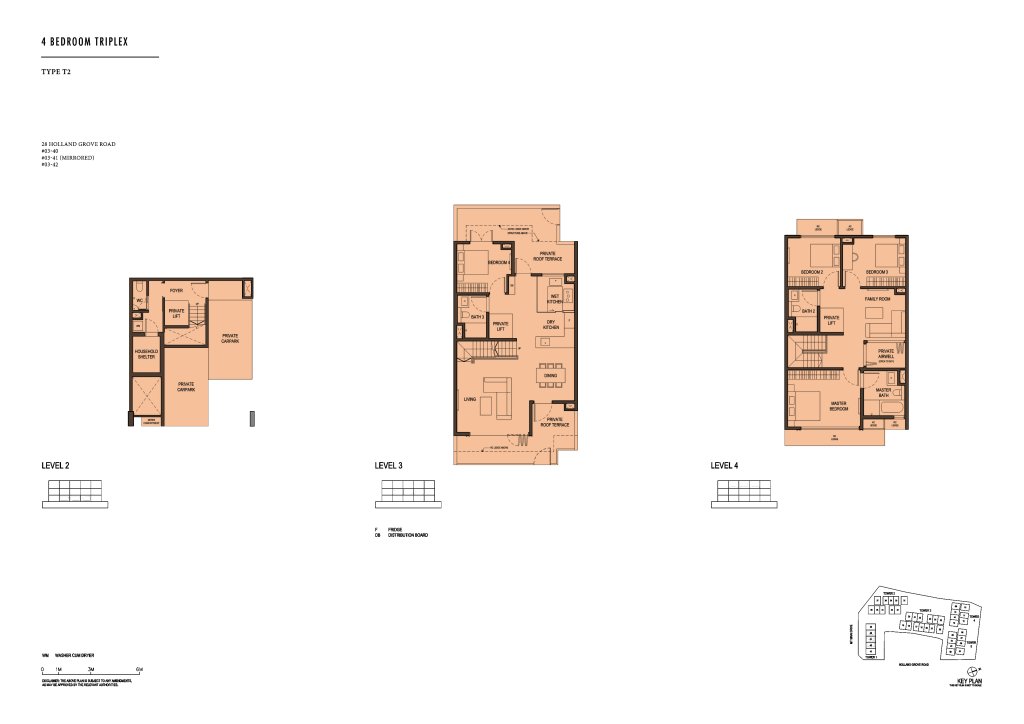 Parksuites floor plan 3,068 sqft Type T2
