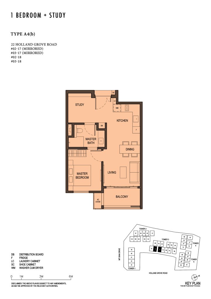 Parksuites floor plan 657 sqft Type A4(b)