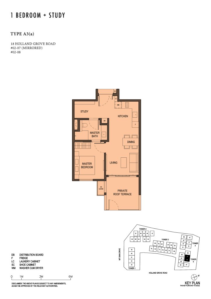 Parksuites floor plan 678 sqft Type A3(a)