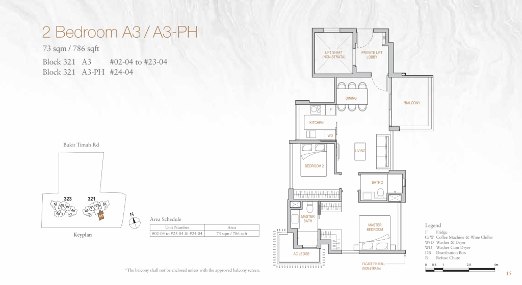 Perfect Ten floor plan 786 sqft Type A3