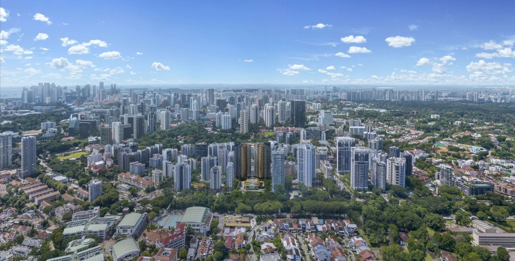 Perfect Ten panoramic view over the district