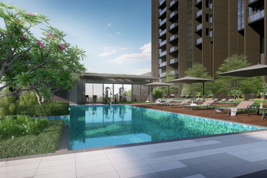 Pullman Residences the wellness pool and gym pavilion