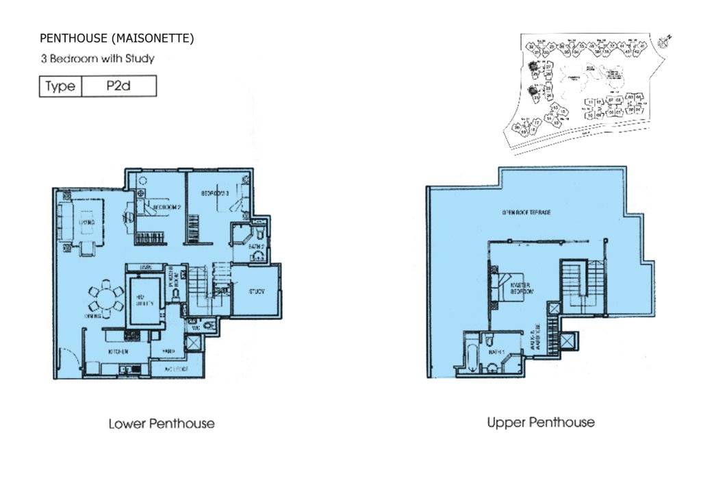 Rio Vista floor plan Type P2d, 2422 sqft, Hougang, Singapore