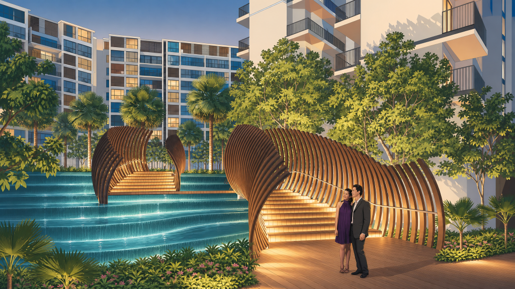 Ripple Bay timber pavilion sculpture