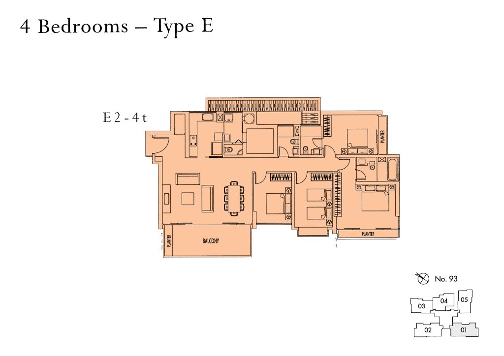 Rivergate floor plan 1,798 sqft Type E2-4
