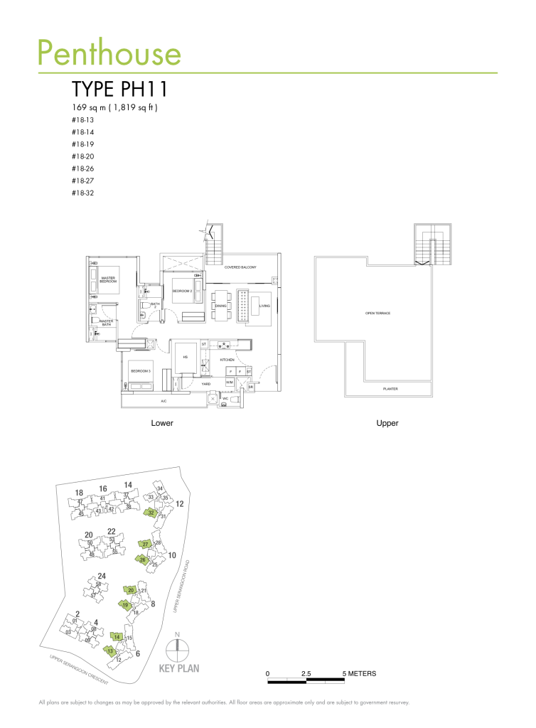 Riversails floor plan Type PH11, 1819 sqft, Hougang, Singapore