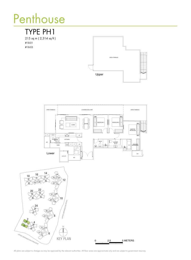 Riversails floor plan Type PH1, 2314 sqft, Hougang, Singapore