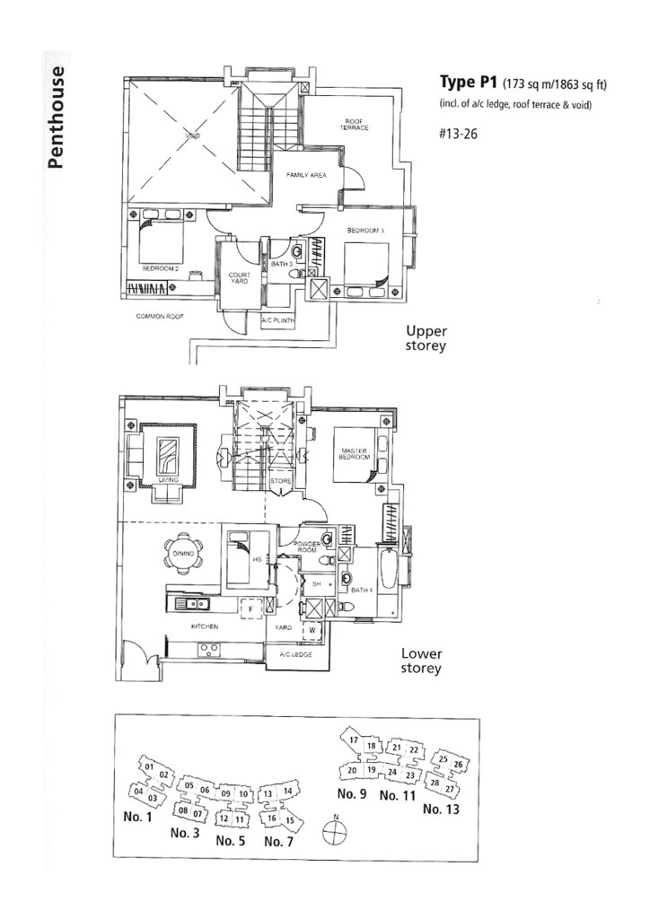 Rosewood floor plan 1,863 sqft Type P1