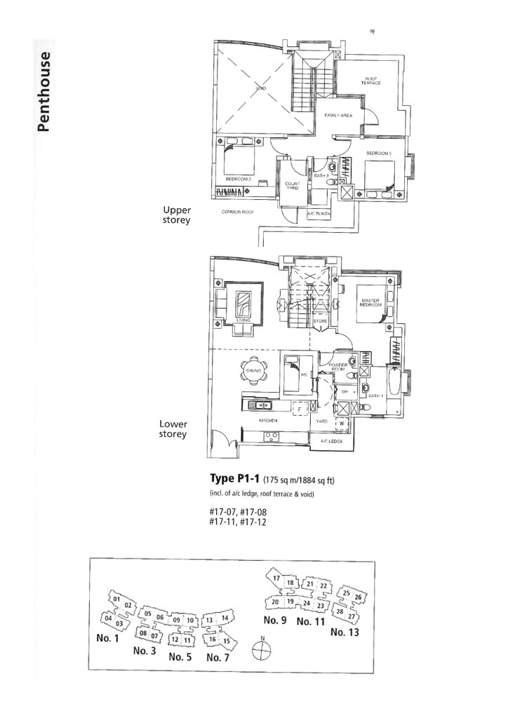 Rosewood floor plan 1,884 sqft Type P1-1