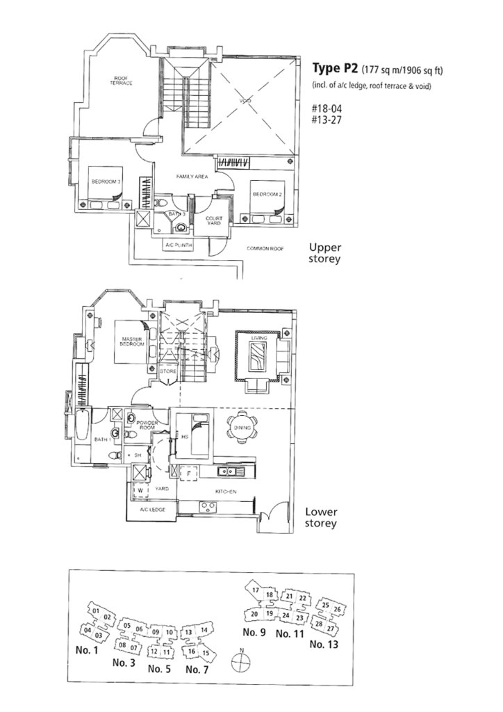 Rosewood floor plan 1,906 sqft Type P2