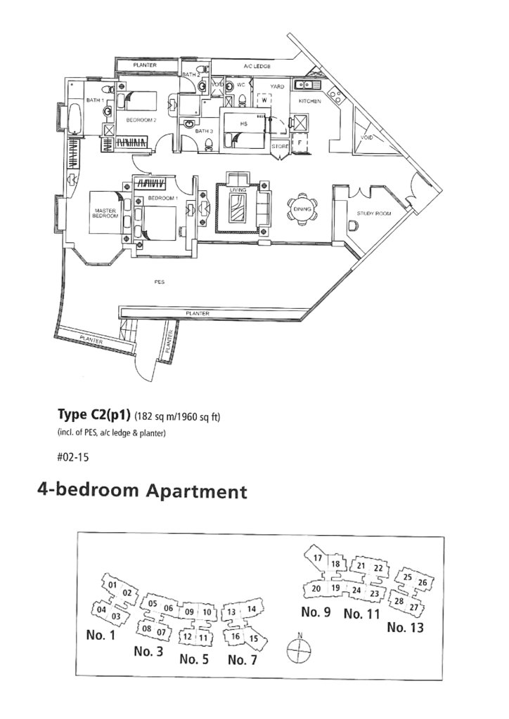 Rosewood floor plan 1,960 sqft Type C2(p1)