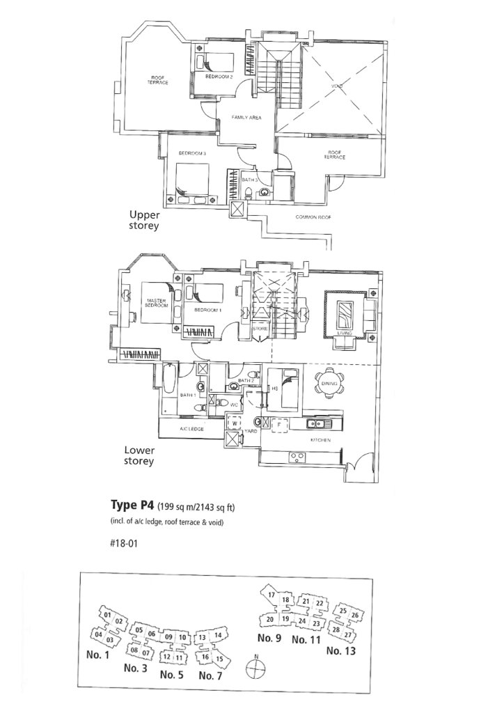 Rosewood floor plan 2,143 sqft Type P4