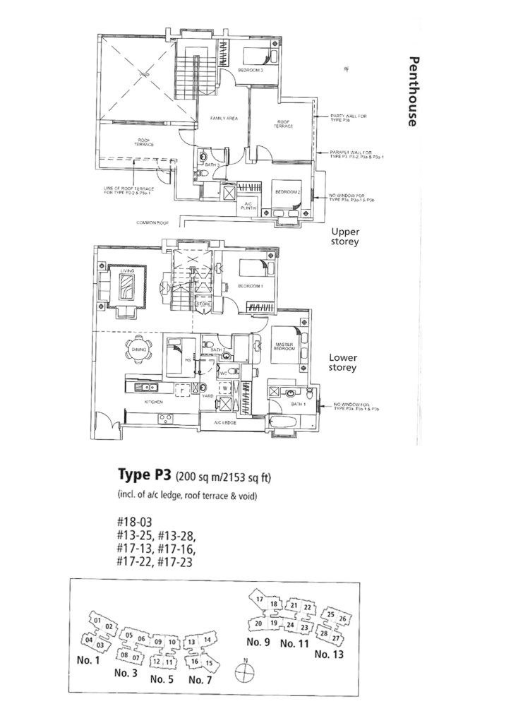 Rosewood floor plan 2,153 sqft Type P3