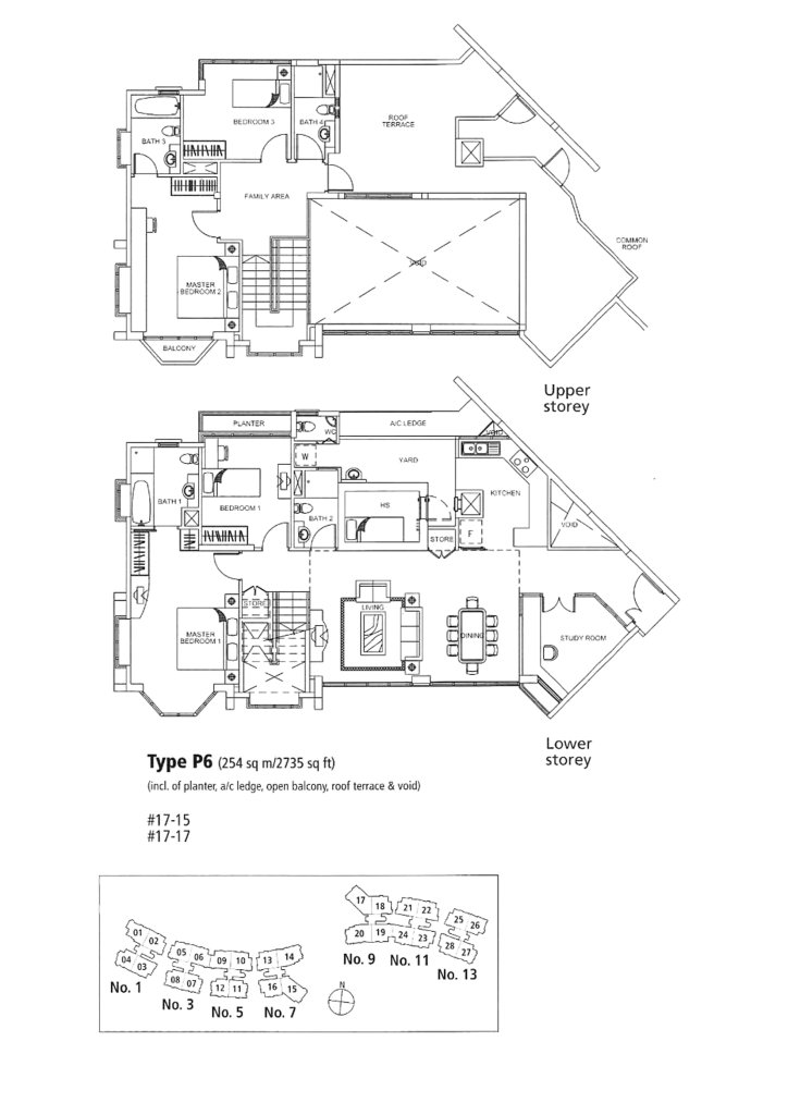 Rosewood floor plan 2,735 sqft Type P6