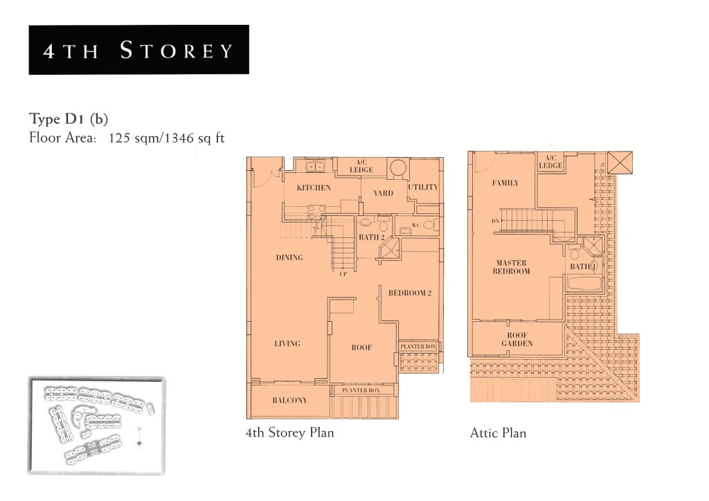 Seletar Springs Condominium floor plan 1,399 sqft Type D1(b)-4th