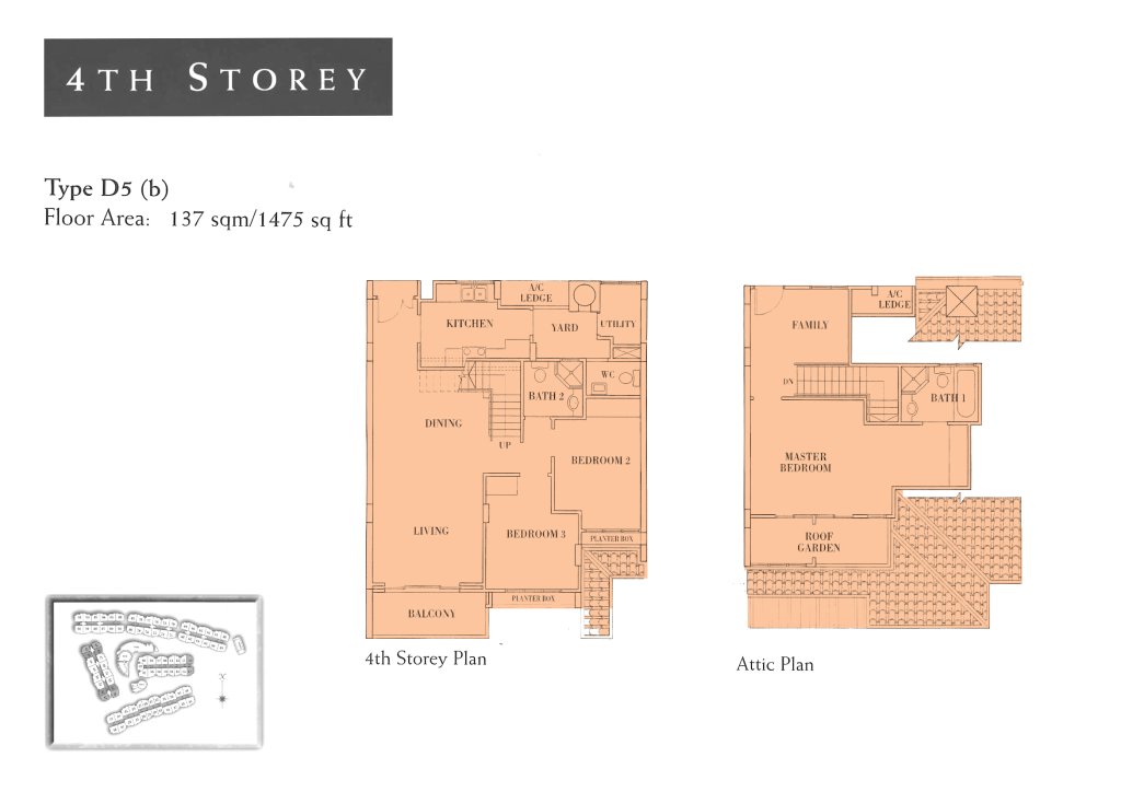 Seletar Springs Condominium floor plan 1,539 sqft Type D5(b)-4th