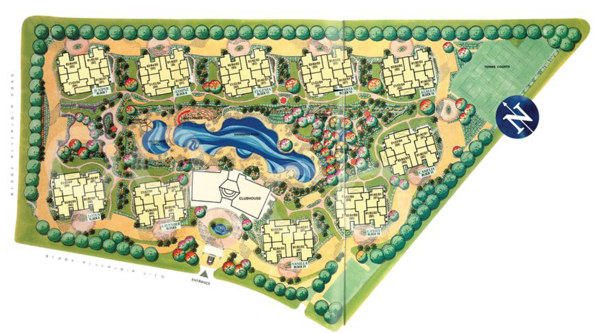 Aquarius by the Park site plan