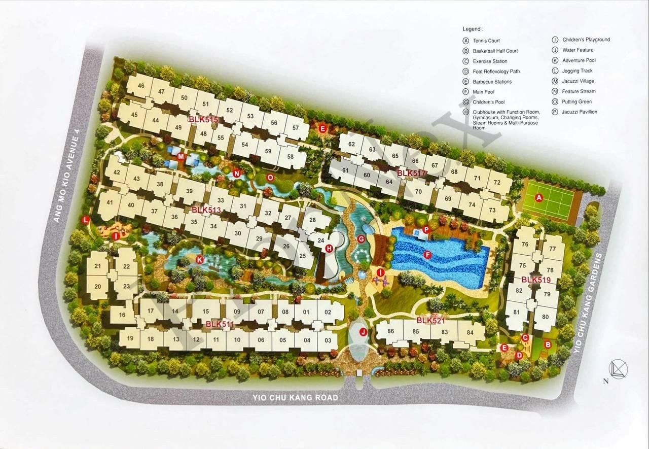 The Calrose site plan