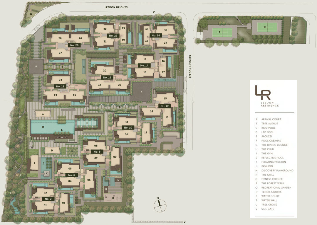 Leedon Residence site plan