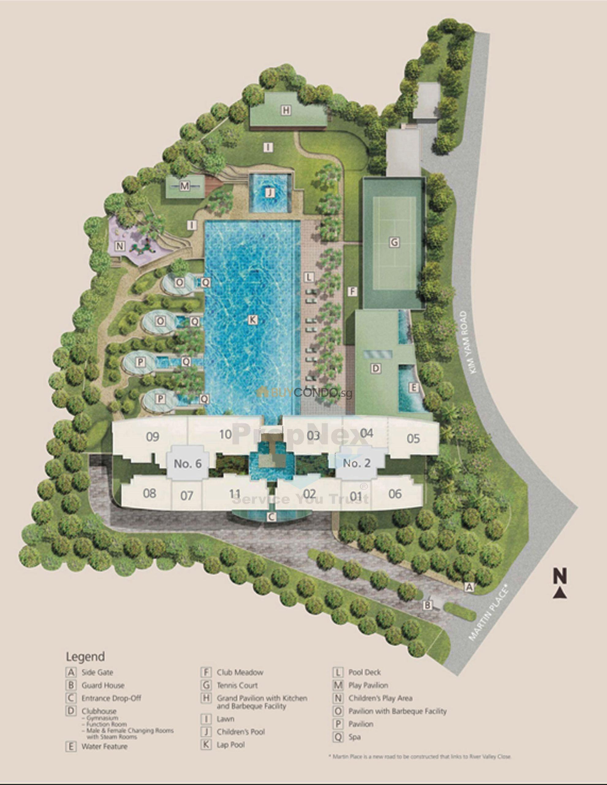 Martin Place Residences site plan