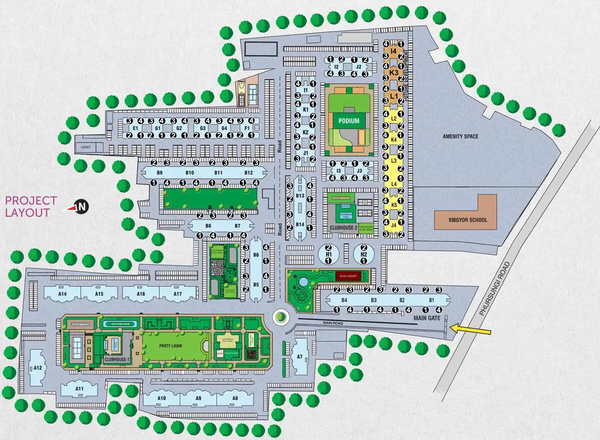 Park Infinia at Wee Nam site plan