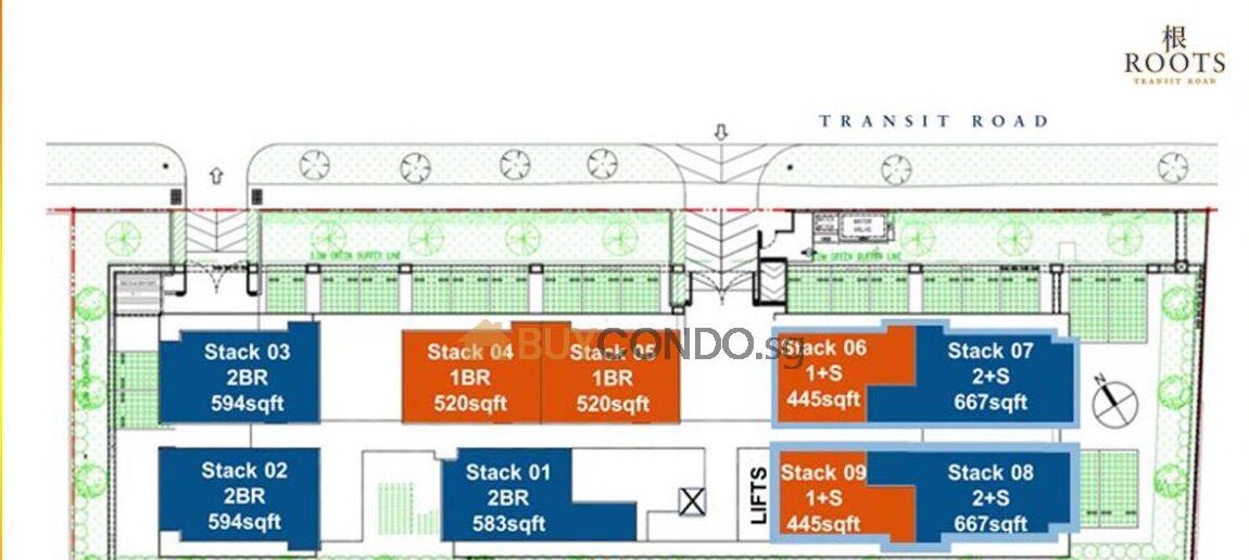 Roots @ Transit site plan
