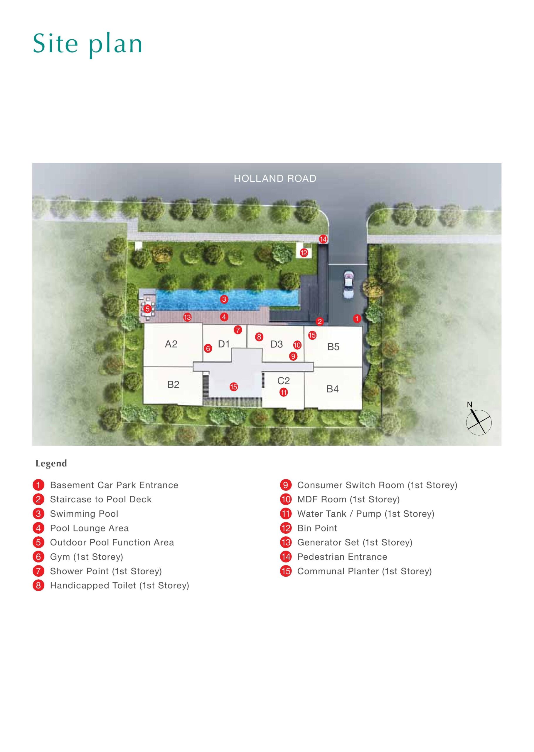 The Enclave . Holland site plan