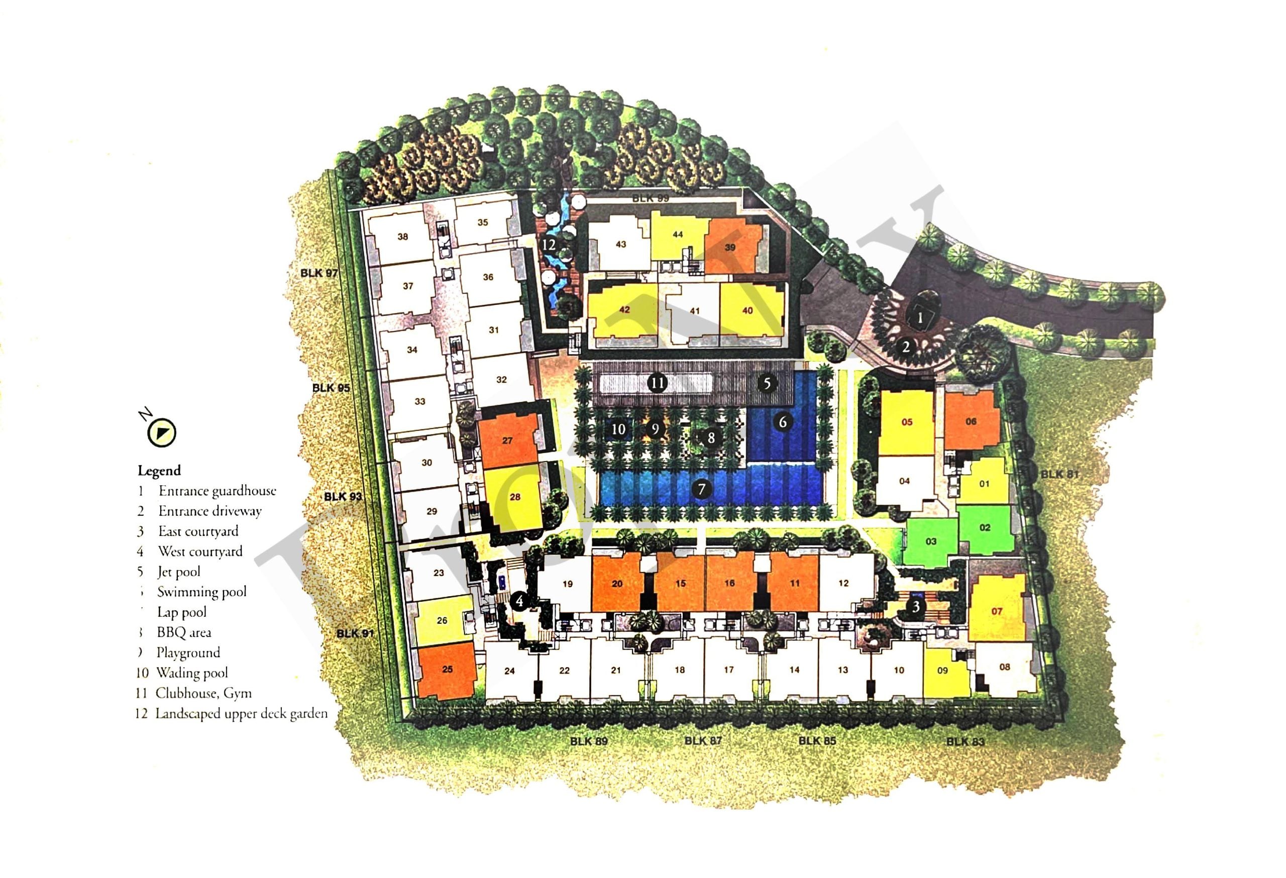 The Raintree site plan