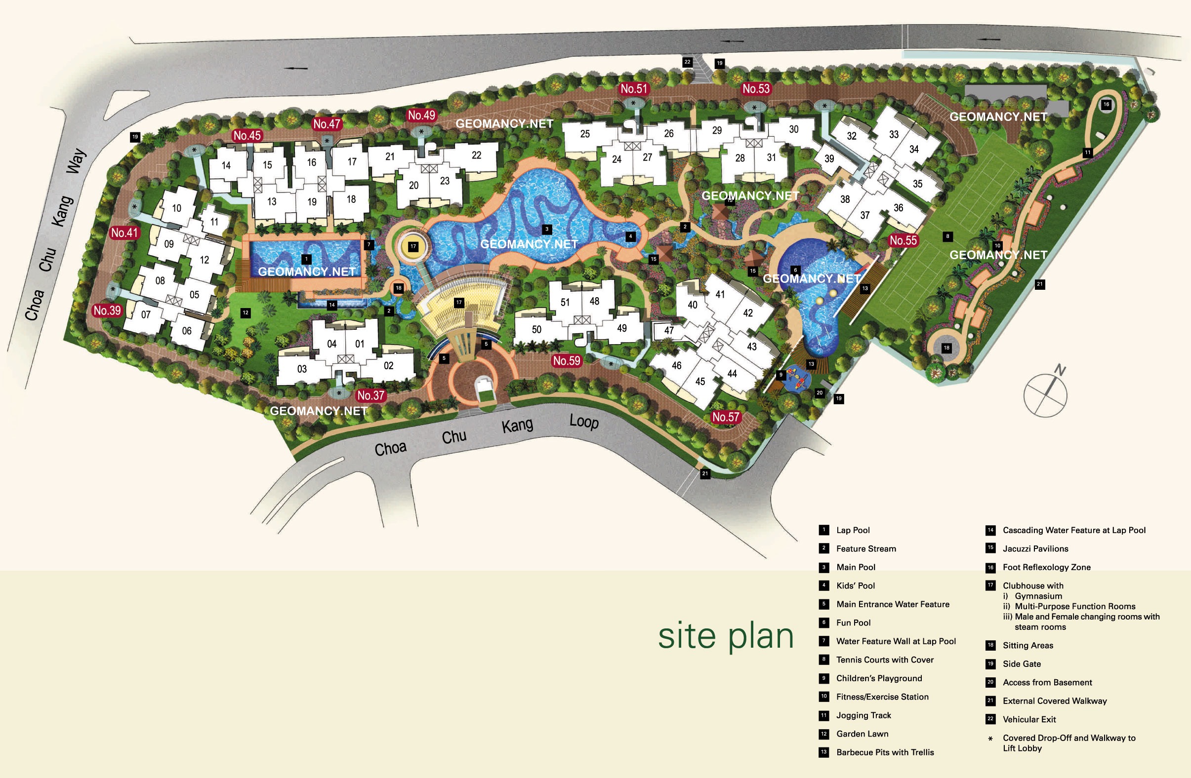The Warren site plan