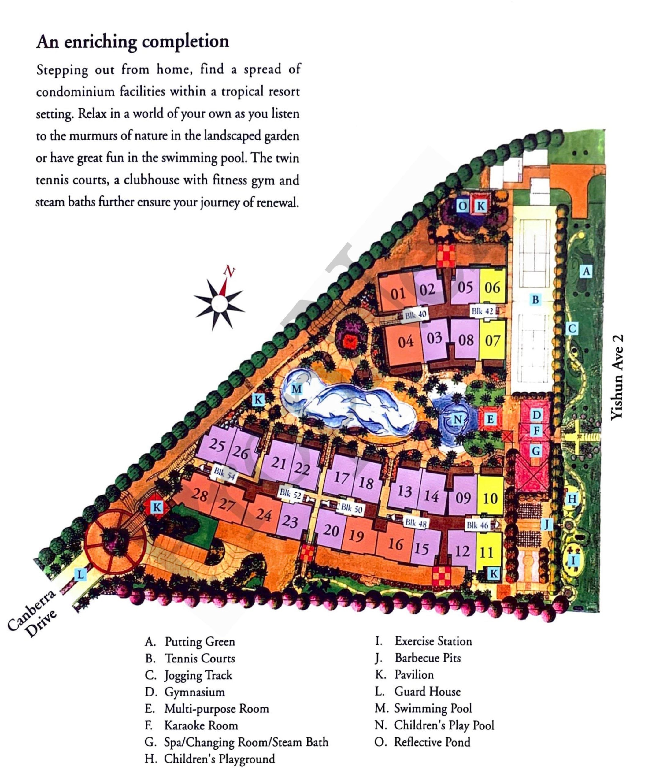 Yishun Sapphire site plan