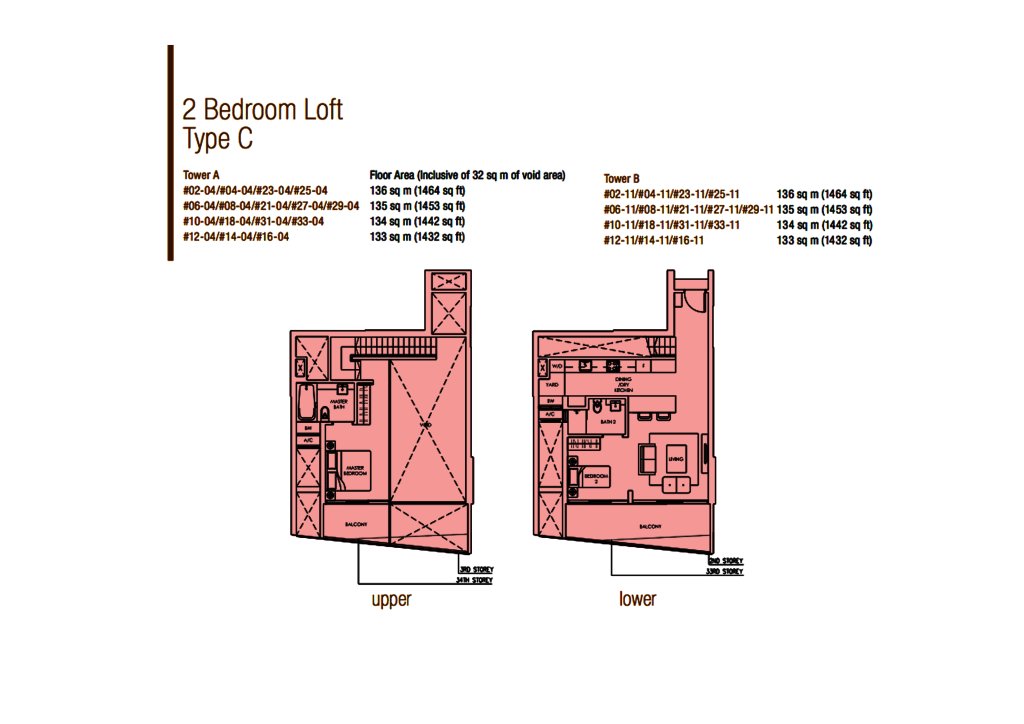 Soleil @ Sinaran floor plan 1,442 sqft Type C