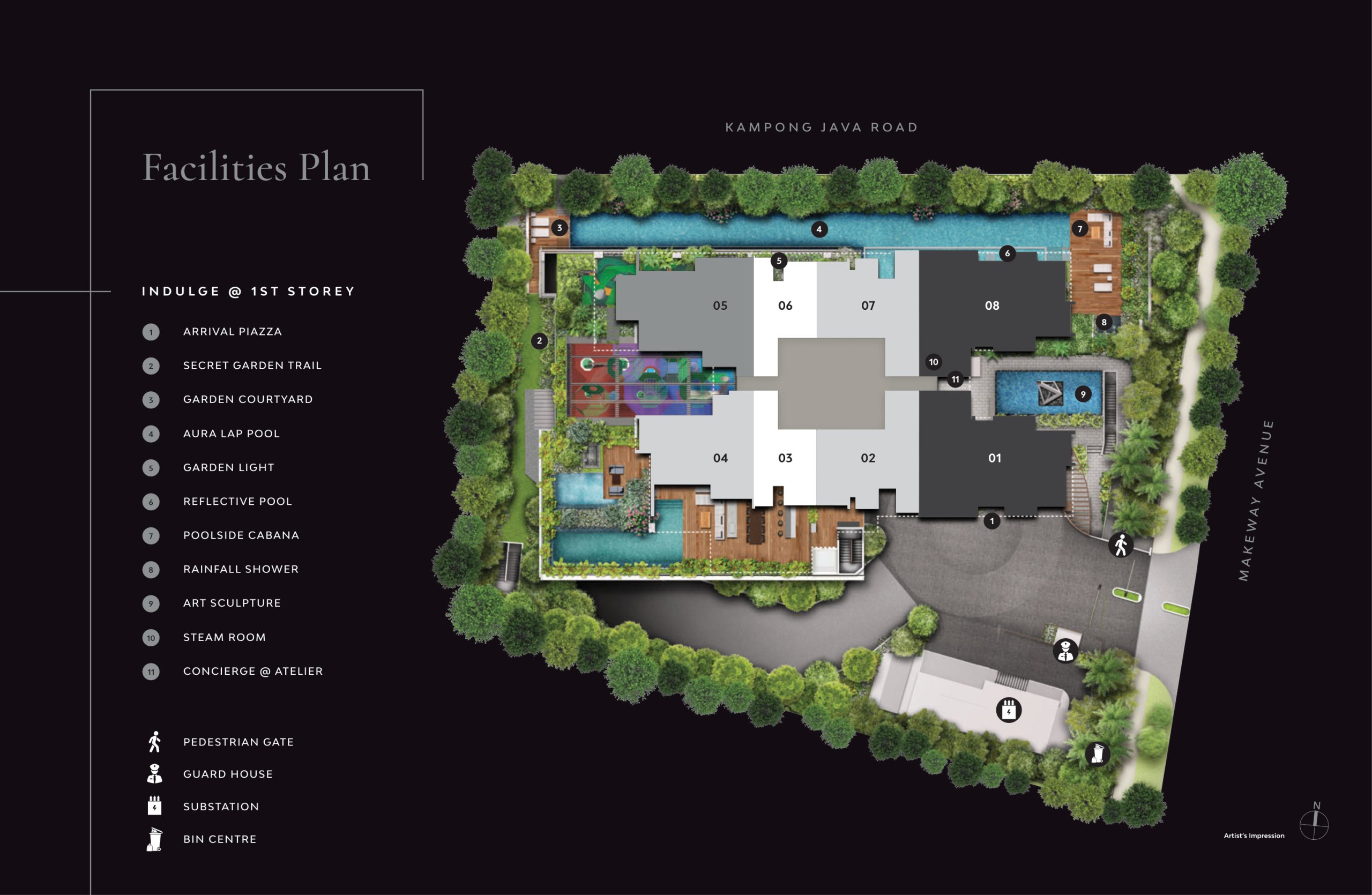 The Atelier site plan